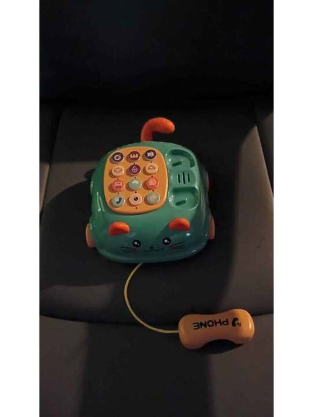 Kids Toy Phone in Turquoise and Orange